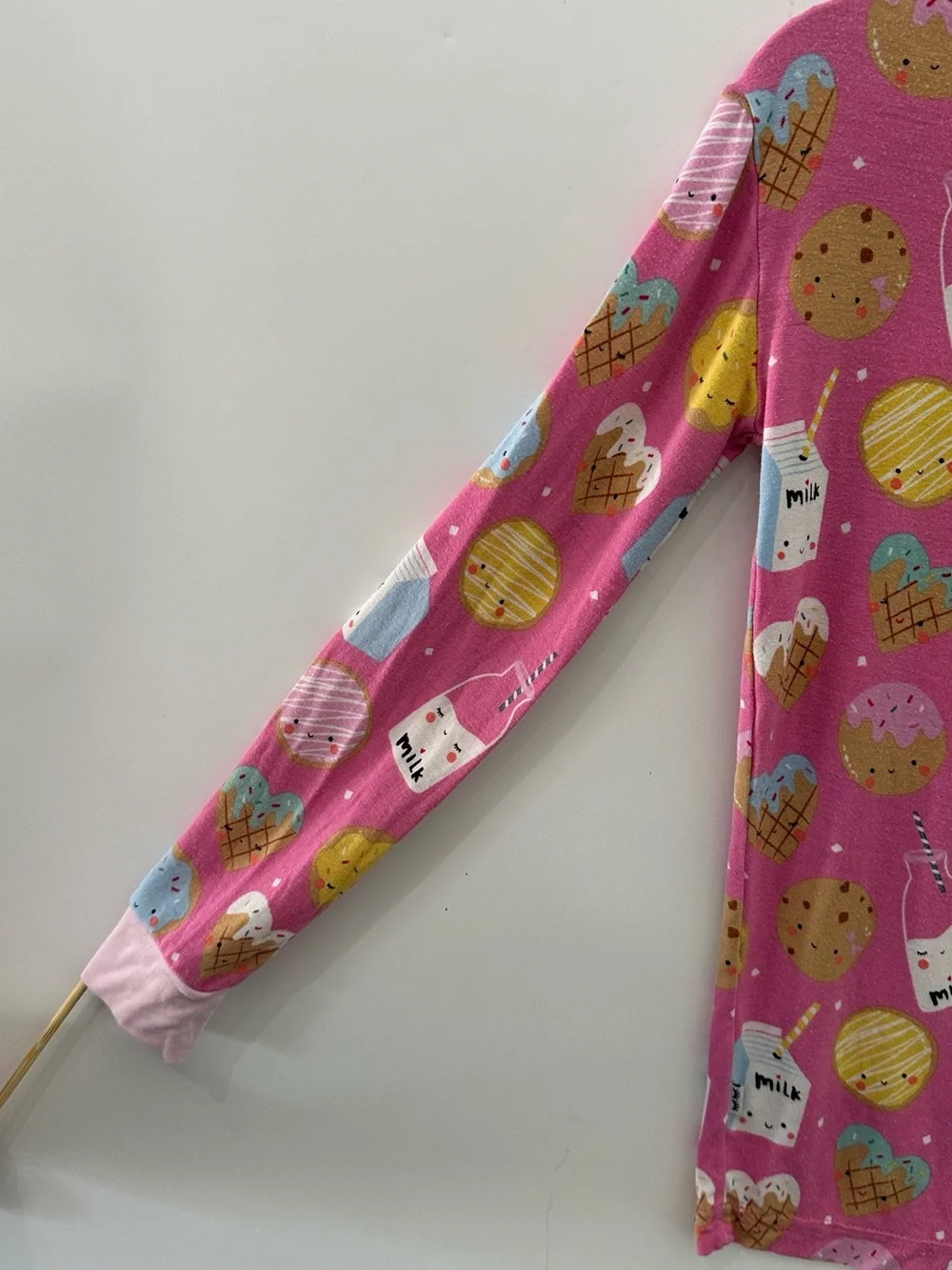 Little Sleepies Cookies & Milk PJ Pajama Set Pink Girls 5/6